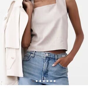 SOLD Banana Republic Factory Cream Tank Top